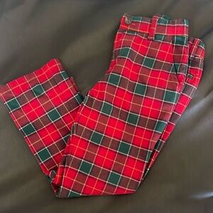 Christmas plaid dress pant